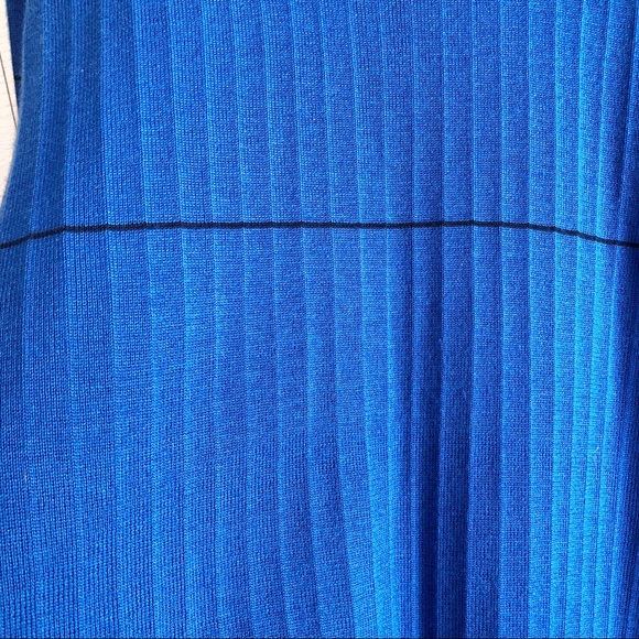 Vintage 80s Olympian Blue 100% Wool Sweater Large - Picture 10 of 12